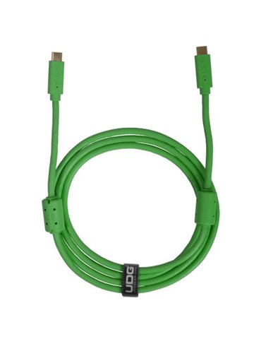 U99001GR - ULTIMATE AUDIO CABLE USB 3.2 C-C GREEN STRAIGHT 1,5M