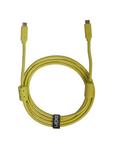 U99001YL - ULTIMATE AUDIO CABLE USB 3.2 C-C YELLOW STRAIGHT 1,5M