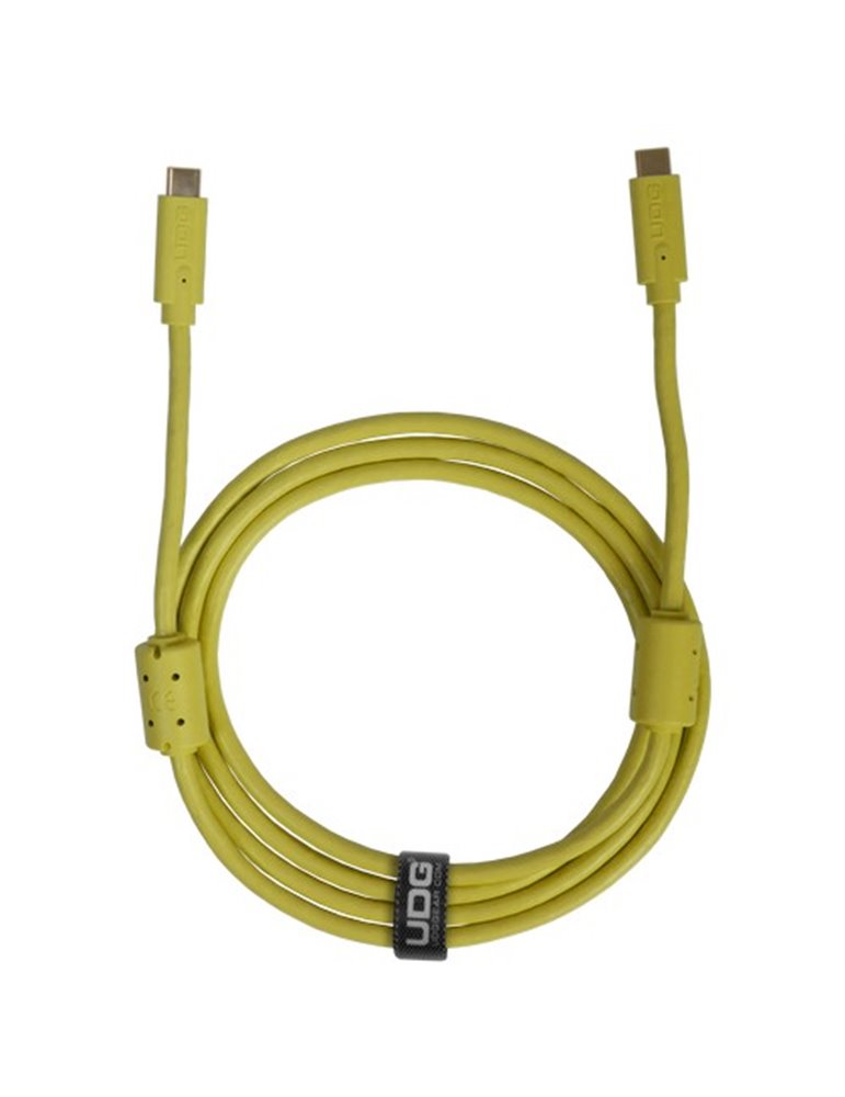 U99001YL - ULTIMATE AUDIO CABLE USB 3.2 C-C YELLOW STRAIGHT 1,5M