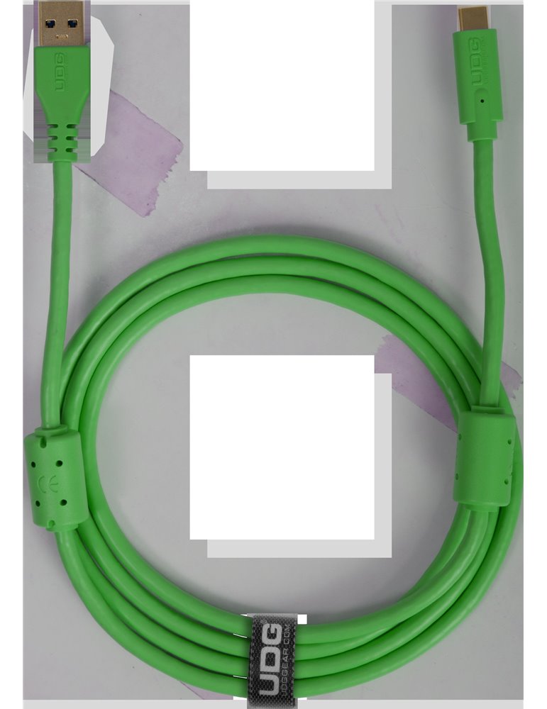 U98001GR - ULTIMATE AUDIO CABLE USB 3.0 C-A GREEN STRAIGHT 1,5M