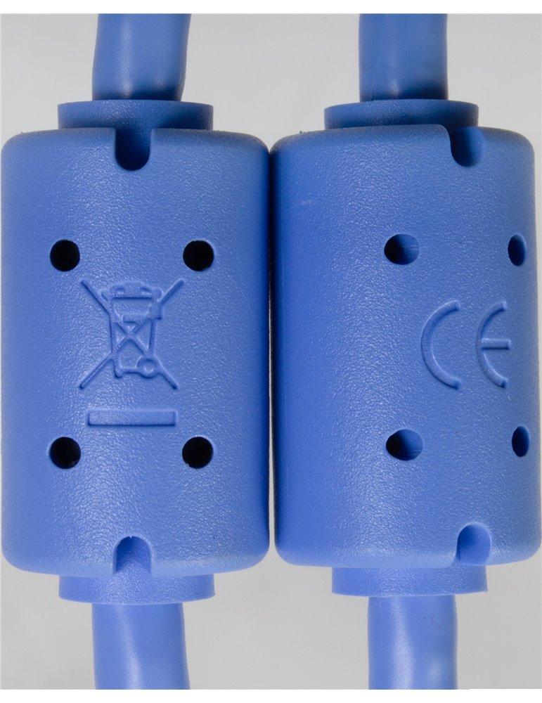 U98001LB - ULTIMATE AUDIO CABLE USB 3.0 C-A BLUE STRAIGHT 1,5M