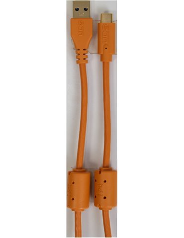 U98001OR - ULTIMATE AUDIO CABLE USB 3.0 C-A ORANGE STRAIGHT 1,5M
