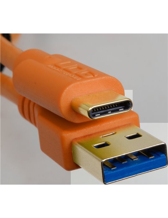U98001OR - ULTIMATE AUDIO CABLE USB 3.0 C-A ORANGE STRAIGHT 1,5M