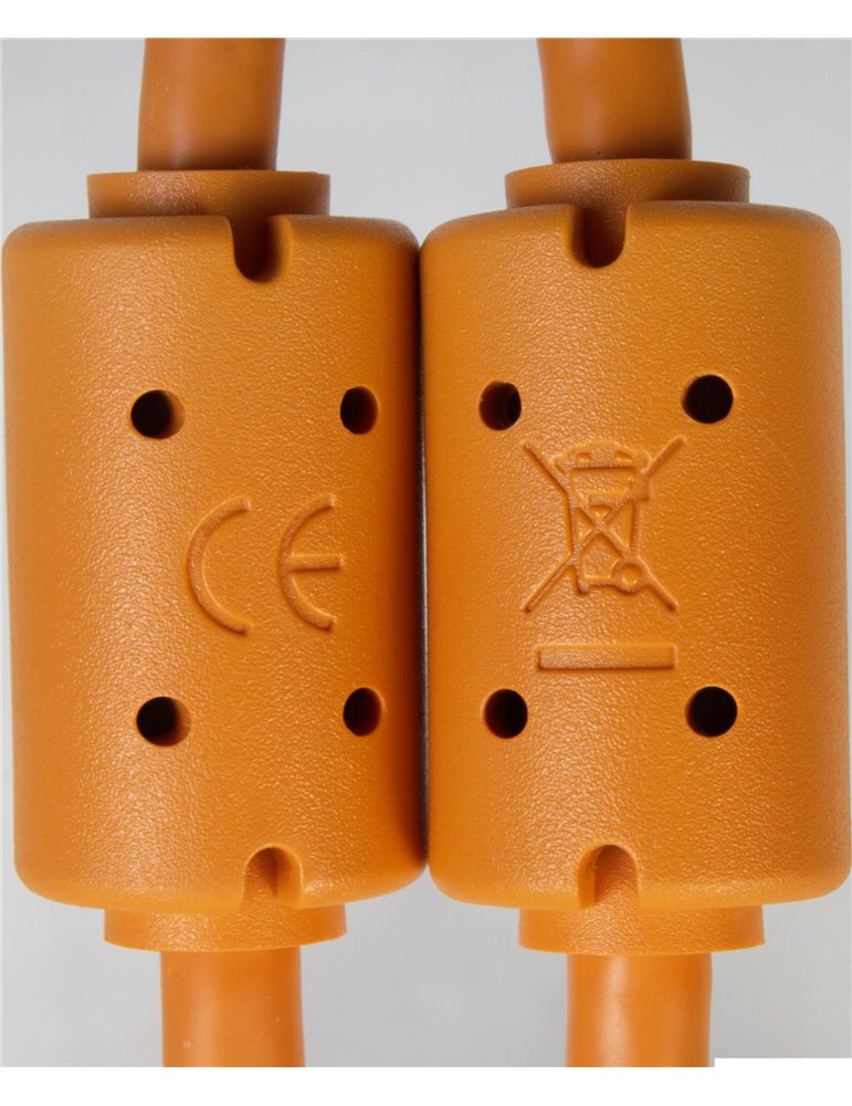 U98001OR - ULTIMATE AUDIO CABLE USB 3.0 C-A ORANGE STRAIGHT 1,5M