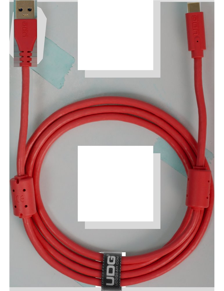 U98001RD - ULTIMATE AUDIO CABLE USB 3.0 C-A RED STRAIGHT 1,5M