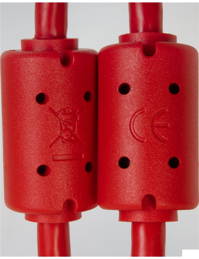 U98001RD - ULTIMATE AUDIO CABLE USB 3.0 C-A RED STRAIGHT 1,5M