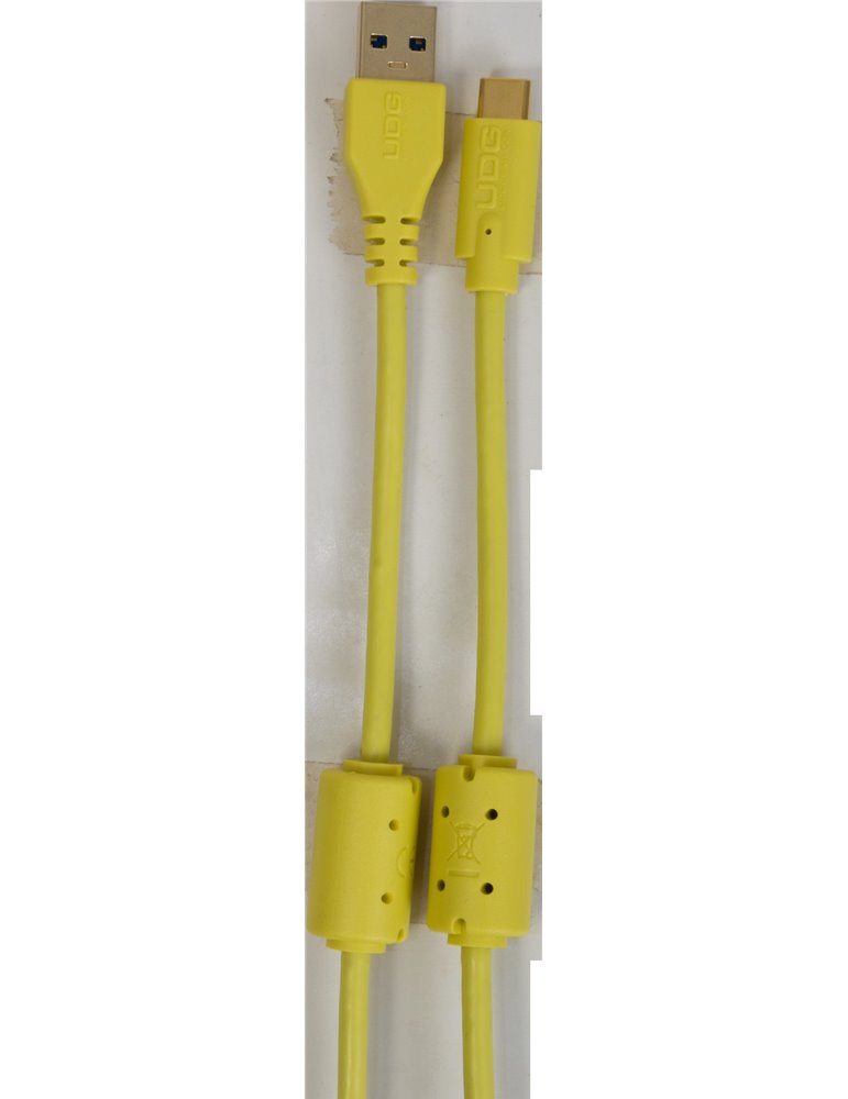 U98001YL - ULTIMATE AUDIO CABLE USB 3.0 C-A YELLOW STRAIGHT 1,5M