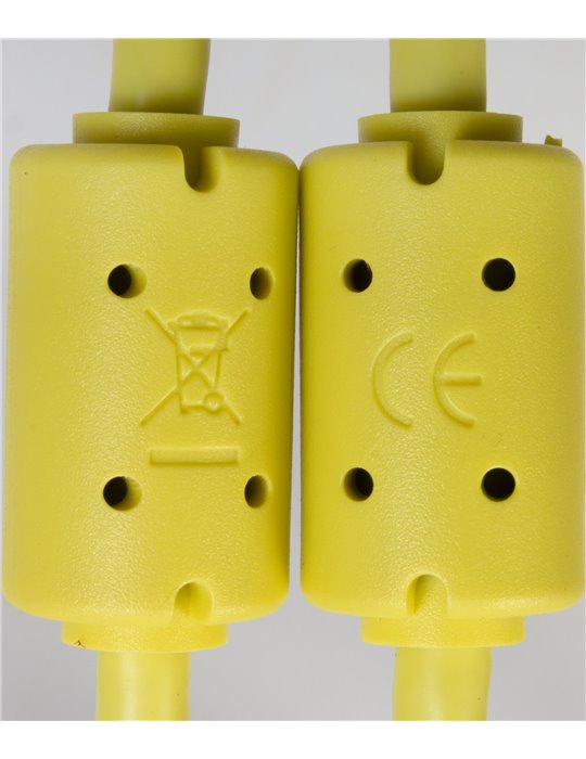 U98001YL - ULTIMATE AUDIO CABLE USB 3.0 C-A YELLOW STRAIGHT 1,5M