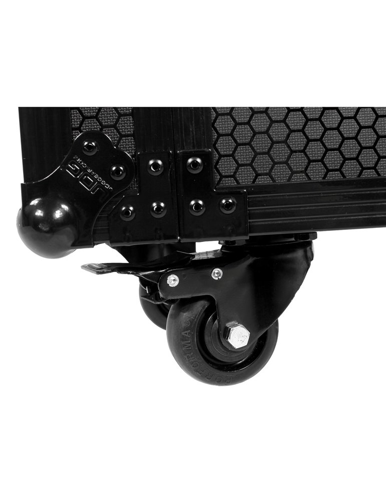 U91101BL - ULTIMATE FLIGHT CASE FOR SET CDJ/MIXER BLACK PLUS (T&SW)