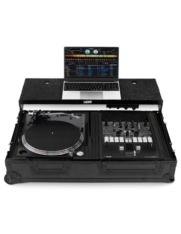 U91100BL - ULTIMATE FLIGHT CASE SINGLE TURNTABLE BATTLE/PLX-CRSS12+10'/12' MIXER PLUS