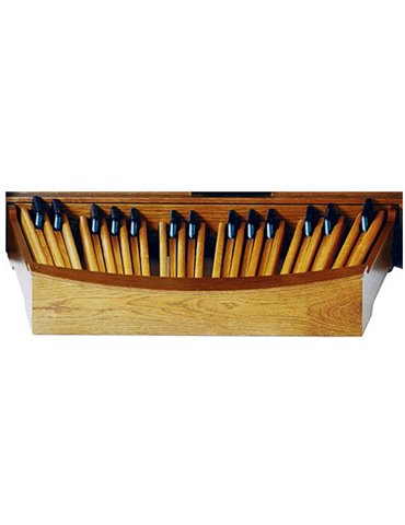 PEDALERA 32 RADIAL CONCAVA ROBLE OSCURO