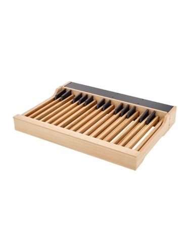 PEDALERA 30 NOTAS MIDI RECTA CONCAVA ROBLE CLARO