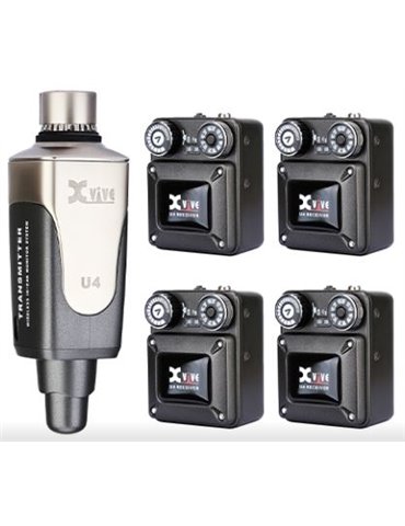 U4R4 (1 EMISOR + 4 RECEPTORES) - PARA IN-EAR
