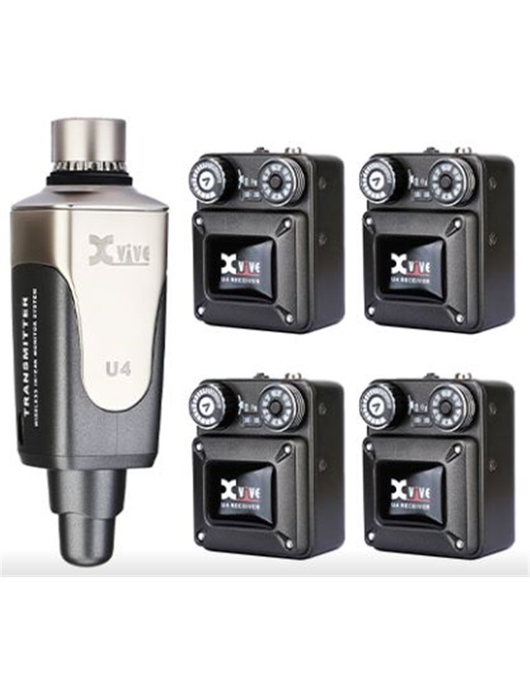 U4R4 (1 EMISOR + 4 RECEPTORES) - PARA IN-EAR