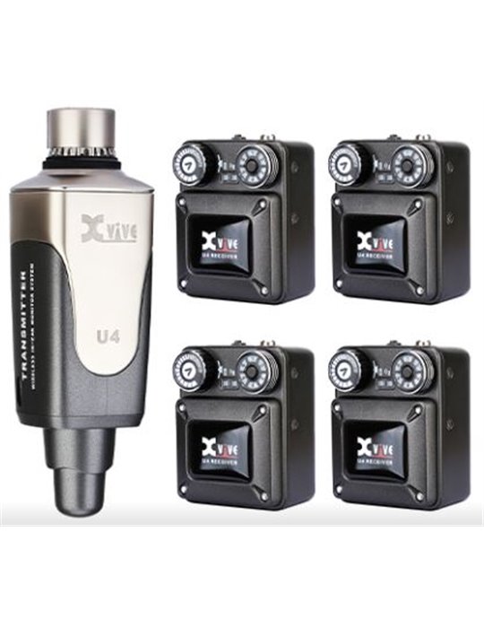 U4R4 (1 EMISOR + 4 RECEPTORES) - PARA IN-EAR