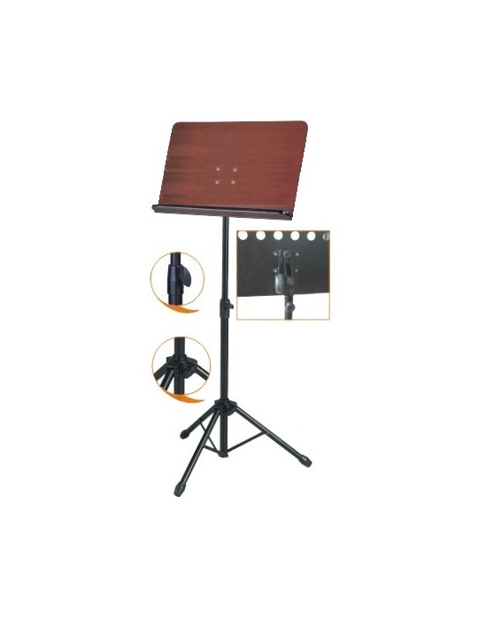 ATRIL DE DIRECTOR ADMIRA BANDEJA DE MADERA