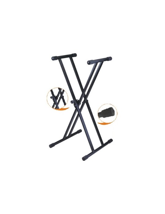 SOPORTE DE TECLADO DOBLE ADMIRA KS010