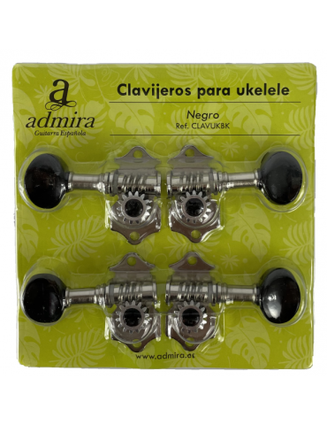 CLAVIJERO ADMIRA NEGRO PARA UKELELE CLAVUKBK