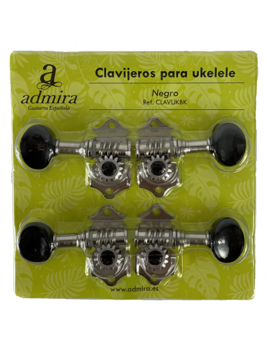 CLAVIJERO ADMIRA NEGRO PARA UKELELE CLAVUKBK