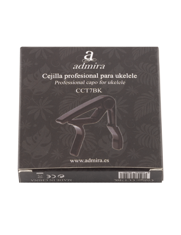 CEJILLA ADMIRA PARA UKELELE ACABADO NEGRO