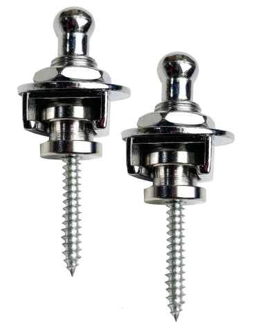 SUJETA CORREAS CON BLOQUEO (PAR) CROMADO