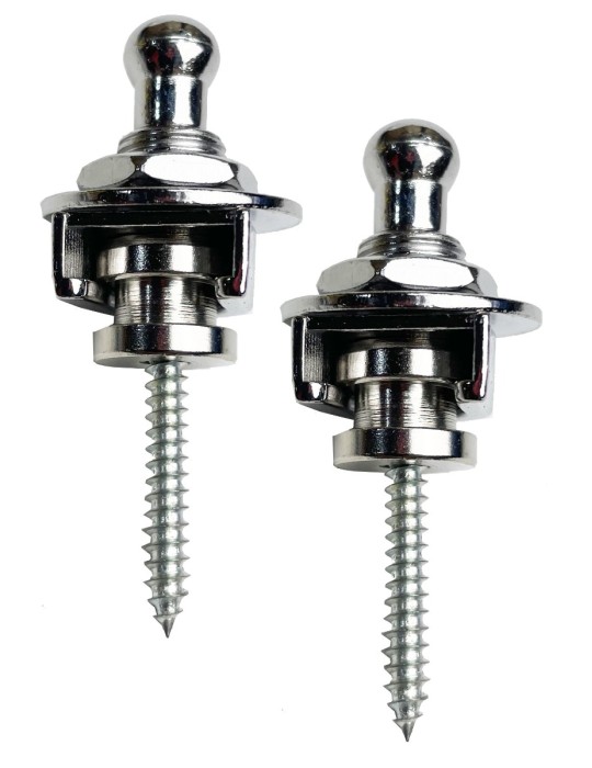 SUJETA CORREAS CON BLOQUEO (PAR) CROMADO