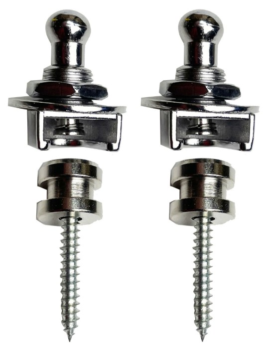 SUJETA CORREAS CON BLOQUEO (PAR) CROMADO