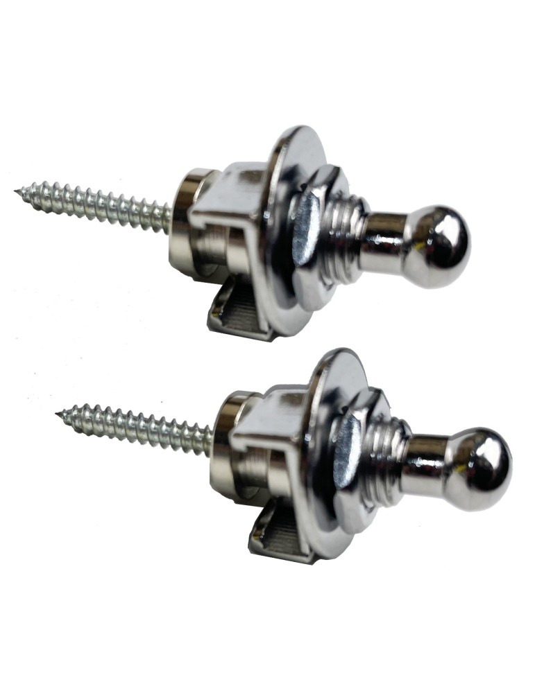 SUJETA CORREAS CON BLOQUEO (PAR) CROMADO