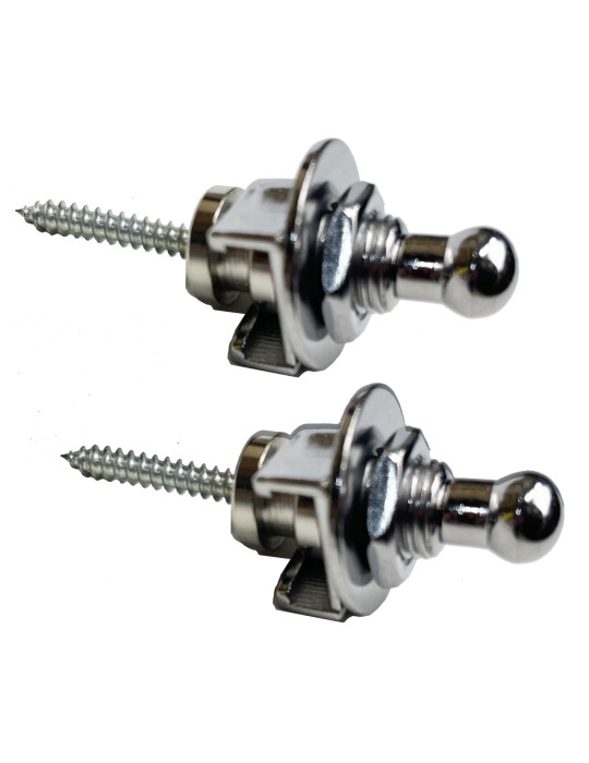 SUJETA CORREAS CON BLOQUEO (PAR) CROMADO