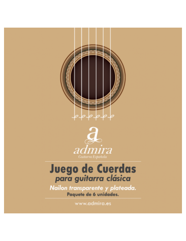 JUEGO DE CUERDAS ADMIRA PARA GUITARRA CLÁSICA