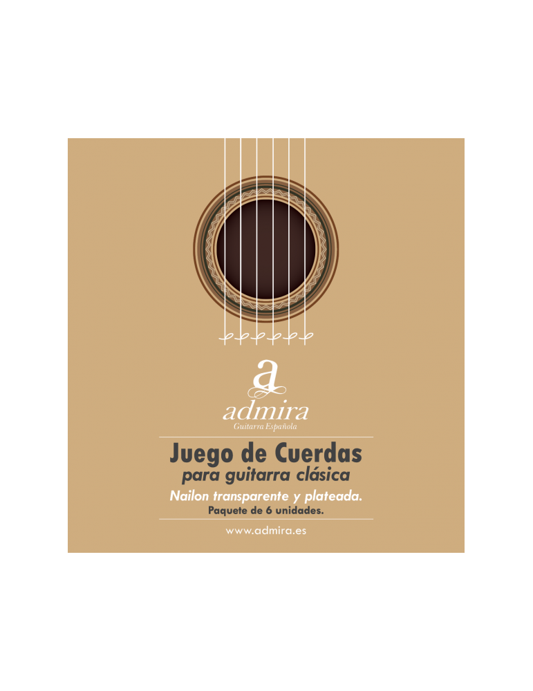 JUEGO DE CUERDAS ADMIRA PARA GUITARRA CLÁSICA