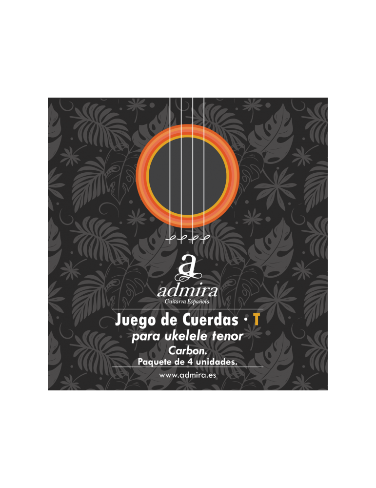 JUEGO DE CUERDAS ADMIRA PARA UKELELE TENOR CA500UKCT CARBON