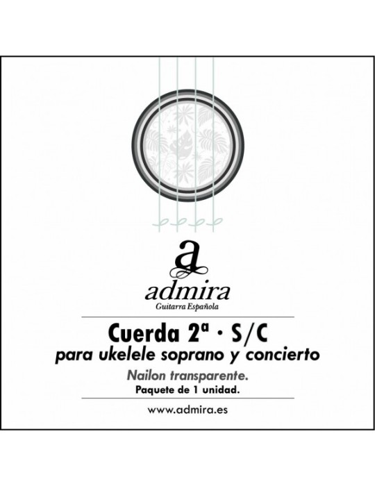 2ª CUERDA ADMIRA PARA UKELELE SOPRANO/CONCIERTO NAILON CA502UKSC