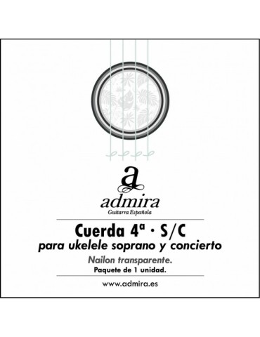 4ª CUERDA ADMIRA PARA UKELELE SOPRANO/CONCIERTO NAILON CA504UKSC