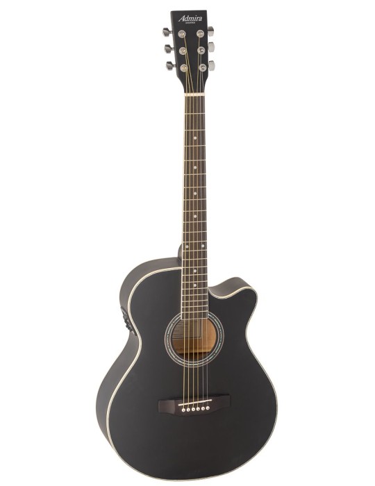 GUITARRA ACÚSTICA ADMIRA INDIANA NEGRA SATINADA