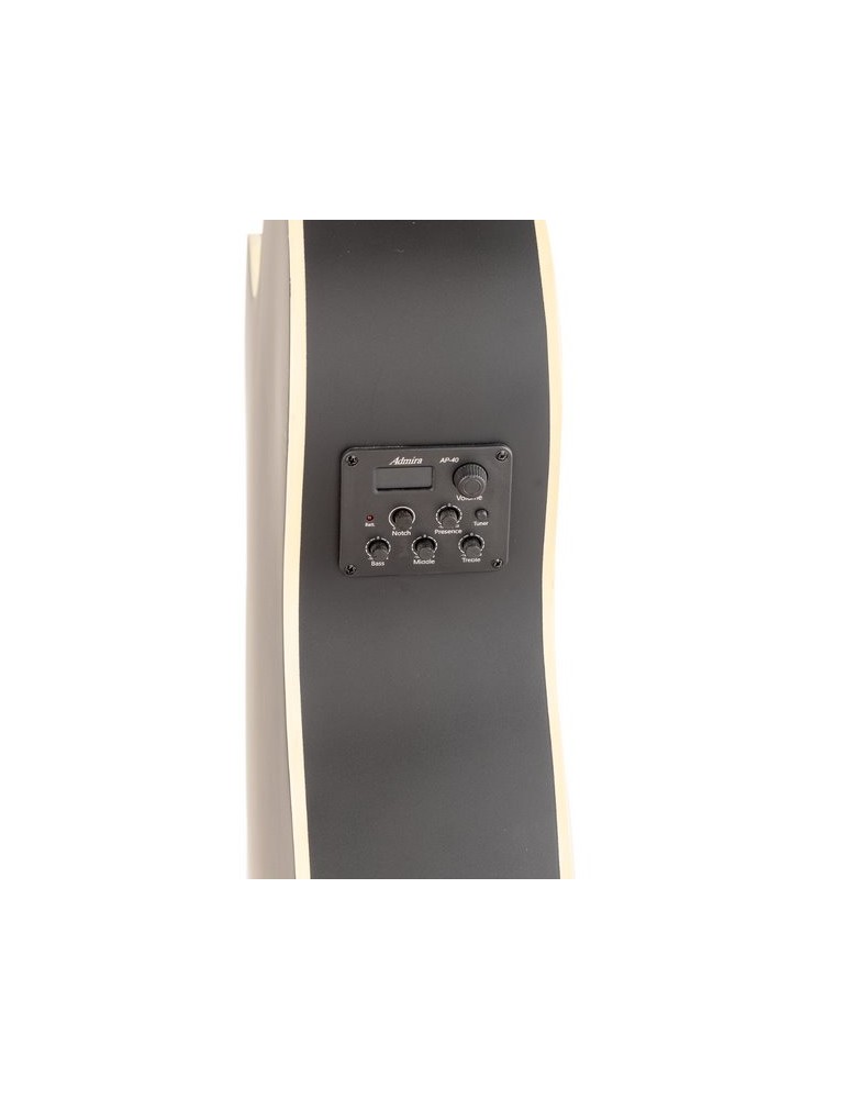 GUITARRA ACÚSTICA ADMIRA INDIANA NEGRA SATINADA