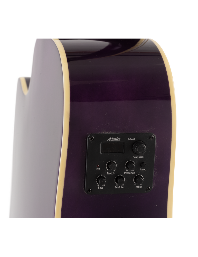 GUITARRA ACÚSTICA ADMIRA INDIANA MORADA BRILLO