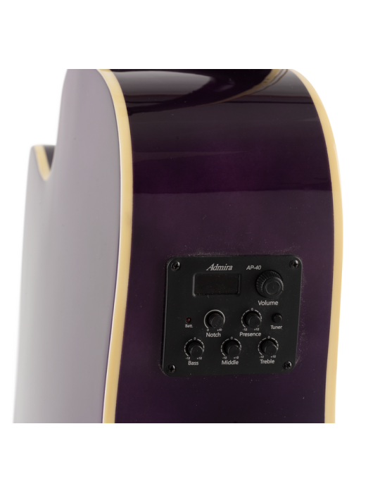 GUITARRA ACÚSTICA ADMIRA INDIANA MORADA BRILLO