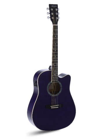 GUITARRA ACÚSTICA ADMIRA TENNESSEE MORADA BRILLO