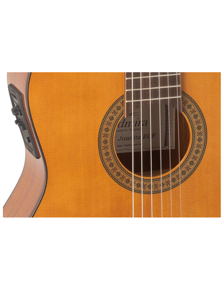 GUITARRA CLÁSICA ADMIRA JUANITA ELECTRIFICADA EQ6 CON CUTAWAY SERIE ESTUDIO