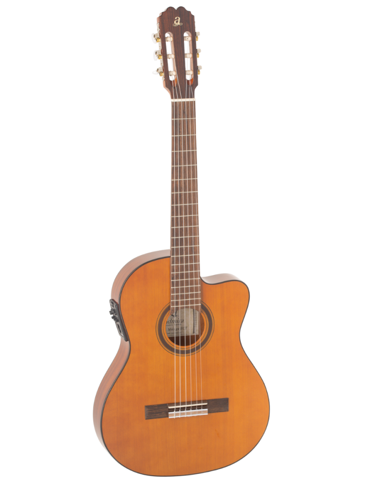GUITARRA CLÁSICA ADMIRA MÁLAGA ELECTRIFICADA CUTAWAY CUERPO ESTRECHO SERIE CONSERVATORIO