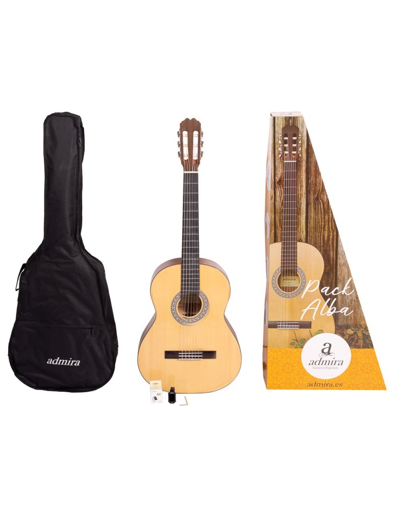 PACK DE GUITARRA CLÁSICA ADMIRA ALBA 4/4 SERIE INICIACIÓN