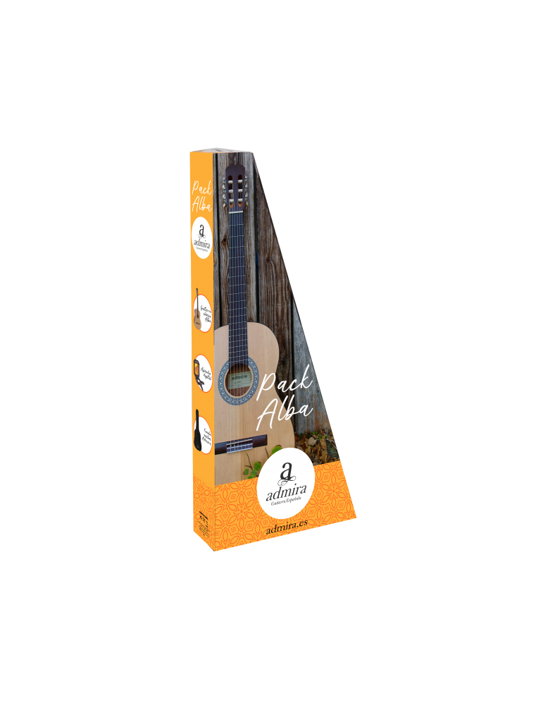 PACK DE GUITARRA CLÁSICA ADMIRA ALBA 4/4 SERIE INICIACIÓN