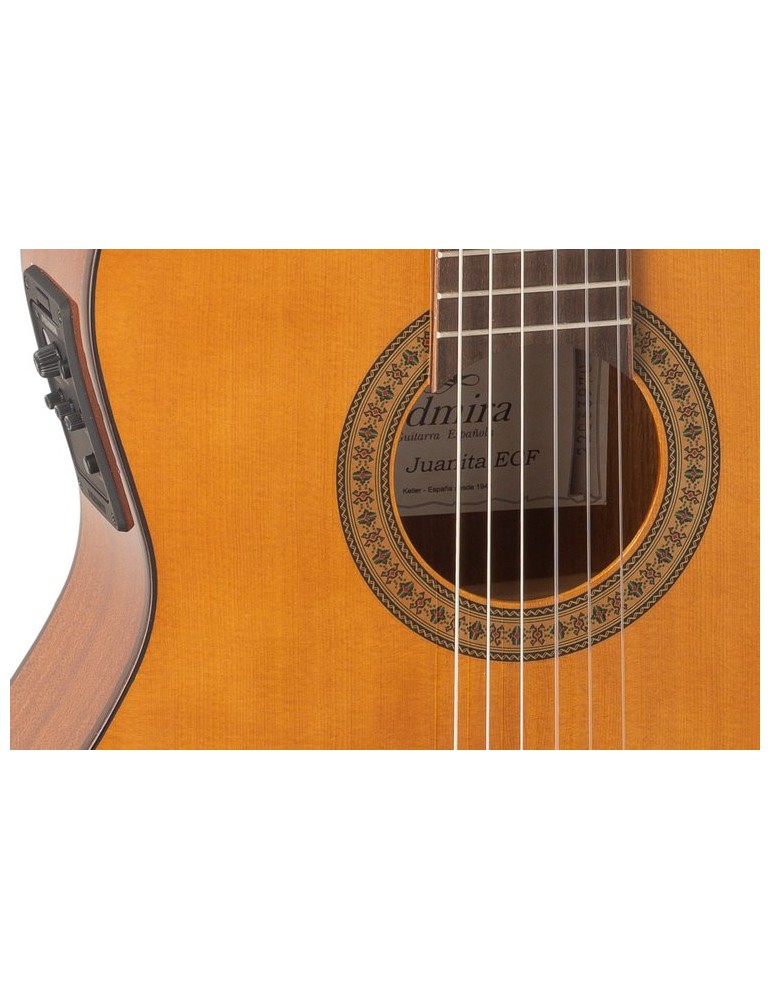 GUITARRA CLÁSICA ADMIRA JUANITA ELECTRIFICADA CON CUTAWAY FISHMAN SERIE ESTUDIO