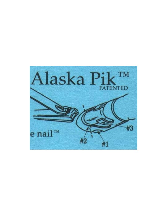 PUA PARA UÑA DE PLASTICO PAQUETE DE 12 DE 20mm