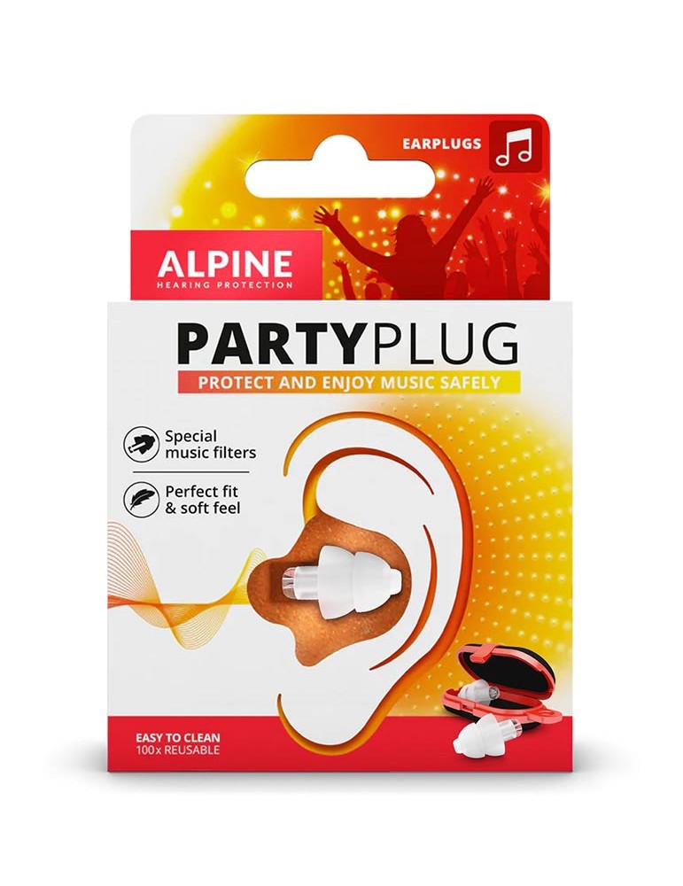 TAPONES OÍDOS PARTYPLUG TRANSPARENTES