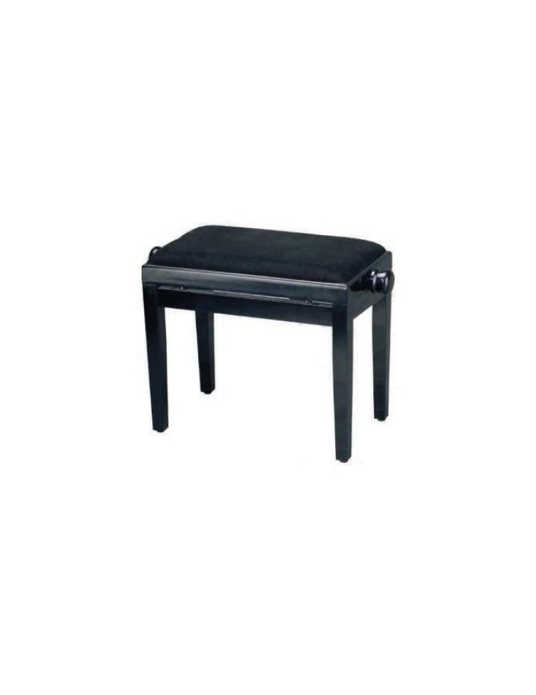 BANQUETA REGULABLE PARA PIANO NEGRO BRILLO