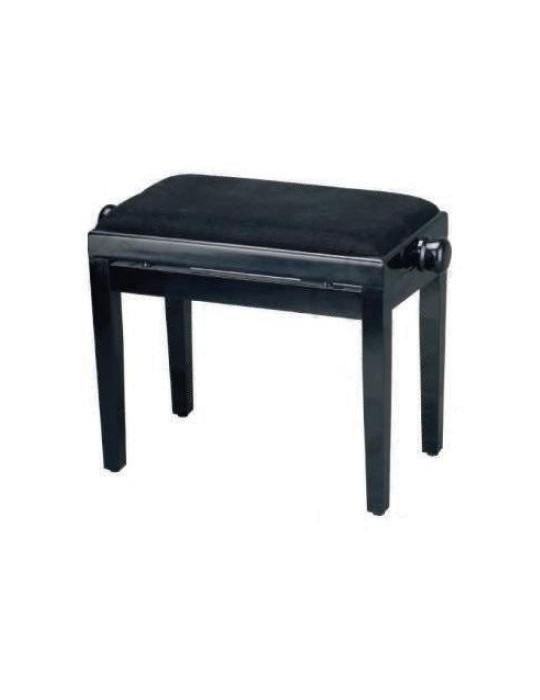 BANQUETA REGULABLE PARA PIANO NEGRO BRILLO