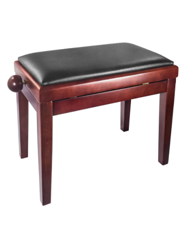 BANQUETA REGULABLE PARA PIANO MARRÓN MATE PB006