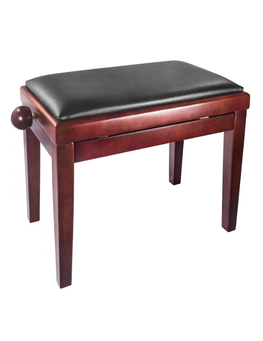 BANQUETA REGULABLE PARA PIANO MARRÓN MATE PB006
